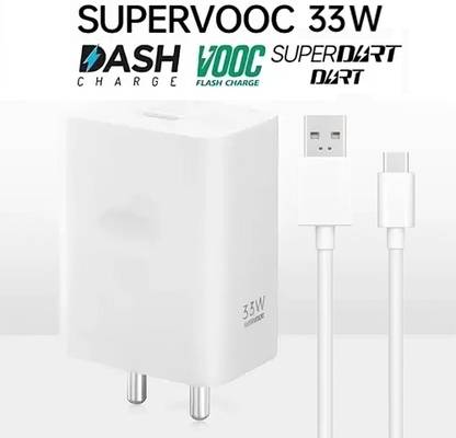 CLAT 33 W SuperVOOC 6 A Wall Charger for Mobile with Detachable Cable