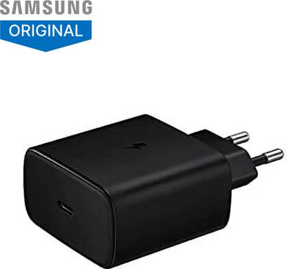 Samsung 45 W Quick Charge 3 A Wall Charger for Mobile with Detachable Cable