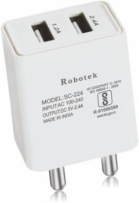 Robotek 2.4 A Multi-pin Wall Charger for Mobile