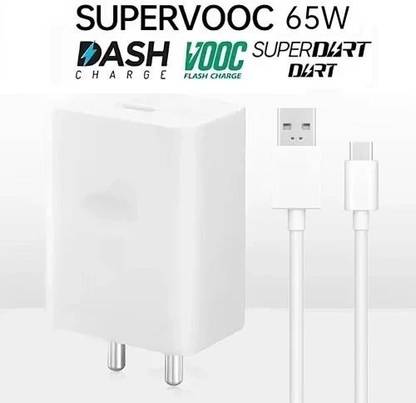 CLAT 65 W SuperVOOC 6 A Wall Charger for Mobile with Detachable Cable