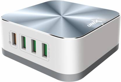 Unix 5 A Wall Charger for Mobile with Detachable Cable