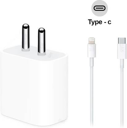 MAK 20 W PD 3.4 A Wall Charger for Mobile with Detachable Cable