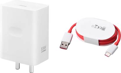 OnePlus 33 W SuperVOOC 3 A Wall Charger for Mobile with Detachable Cable