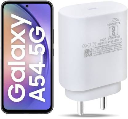 Zybux Original 25W USB-C Samsung Galaxy A54 5G Mobile Super Fast PD Charger Adapter Charging Pad