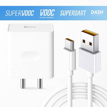 SB 80 W SuperVOOC 7.3 A Wall Charger for Mobile with Detachable Cable
