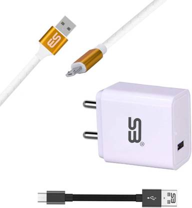shopbucket 18 W 3.1 A Wall Charger for Mobile with Detachable Cable