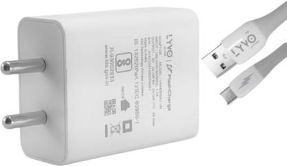 LYVO 100 W Dash 4 A Single Port Mobile Charger with Detachable Cable