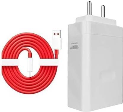 OnePlus 100 W SuperVOOC 6.5 A Wall Charger for Mobile with Detachable Cable