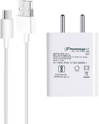 Ekon 80 W Supercharge 6 A Wall Charger for Mobile with Detachable Cable