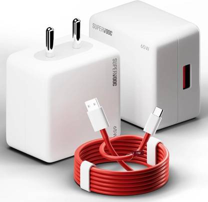MAK 65 W SuperVOOC 3.1 A Wall Charger for Mobile with Detachable Cable