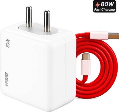 TechBlaze 80 W VOOC 7 A Wall Charger for Mobile with Detachable Cable