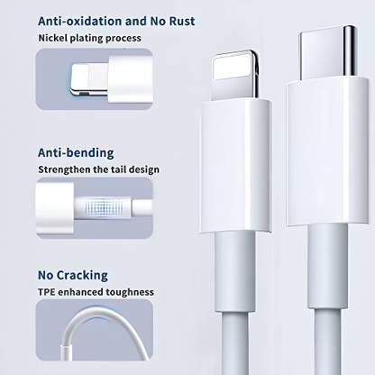 MARS 20 W Quick Charge 3 A Wall Charger for Mobile with Detachable Cable