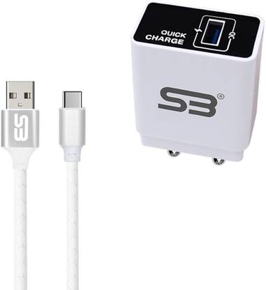 SB 18 W Quick Charge 3.4 A Wall Charger for Mobile with Detachable Cable