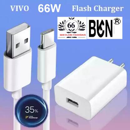 BKN 66 W Quick Charge Wall Charger for Mobile with Detachable Cable