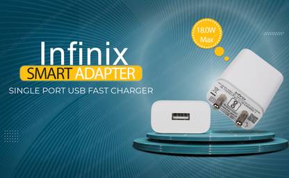 Infinix 18 W Quick Charge 3 A Wall Charger for Mobile