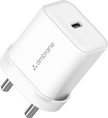 Ambrane 20 W PD 3 A Wall Charger for Mobile