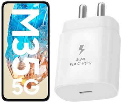 स्थेतिक 25w c type Super Fast Charging Charger adapter for Galaxy M35 5G चार्जर