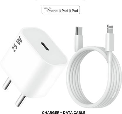 RoarX 25 W Adaptive Charging 3 A Wall Charger for Mobile with Detachable Cable