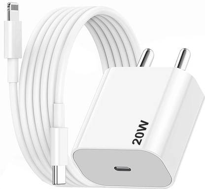 RVAT 20 W PD 3 A Wall Charger for Mobile with Detachable Cable