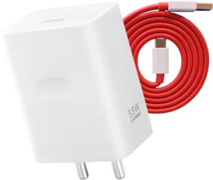 IARYZ ORIGINAL 33 W SuperVOOC 3 A Wall Charger for Mobile with Detachable Cable
