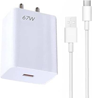 EliteGadgets 67 W SuperVOOC 6 A Wall Charger for Mobile with Detachable Cable