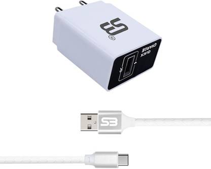 SB 18 W Quick Charge 3.4 A Wall Charger for Mobile with Detachable Cable