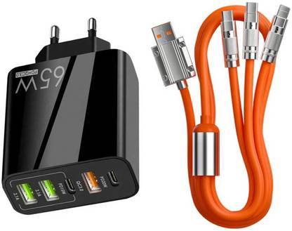 Life Like Qualcomm 3.0 5.4 A Multi-pin Wall Charger for Mobile with Detachable Cable