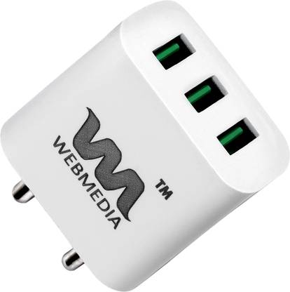 WebMedia 28 W Adaptive Charging 3.4 A Wall Charger for Mobile