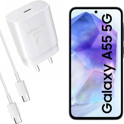 मैक 25W PD Super fast charging Charger USB-C For A55 5G चार्जर