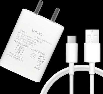vivo 18 W VOOC 2 A Wall Charger for Mobile with Detachable Cable