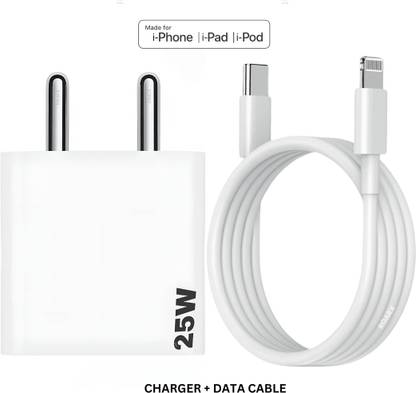 RoarX 25 W Quick Charge 3 A Wall Charger for Mobile with Detachable Cable