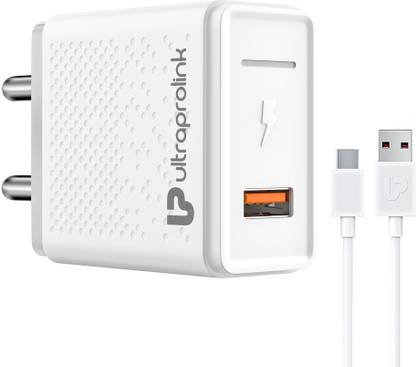 Ultraprolink 18 W Quick Charge 3 A Wall Charger for Mobile with Detachable Cable