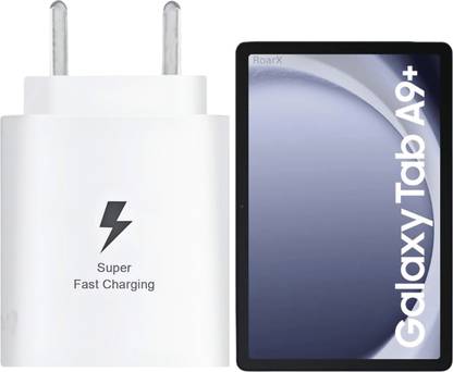 रोरएक्स 25W super fast charger for samsung galaxy tab a9+ 5g fast charger adapter चार्जर