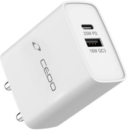 CEDO 25 W Quick Charge Wall Charger for Mobile