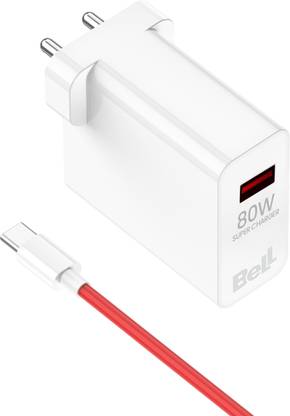BELL 80 W SuperVOOC 3 A Wall Charger for Mobile with Detachable Cable