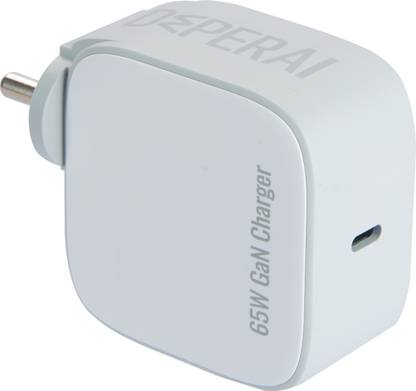 DeperAI 65 W GaN 3 A Wall Charger for Mobile with Detachable Cable