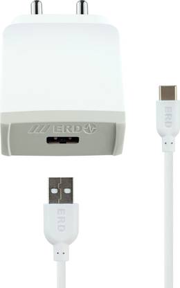 ERD 33 W 3 A Wall Charger for Mobile with Detachable Cable