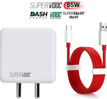 mobspot 85 W SuperVOOC 6 A Wall Charger for Mobile with Detachable Cable
