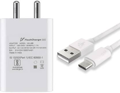MAK 44 W Supercharge 5.4 A Wall Charger for Mobile with Detachable Cable