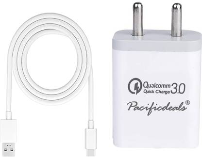 Pacificdeals 18 W Quick Charge 2 A Wall Charger for Mobile with Detachable Cable