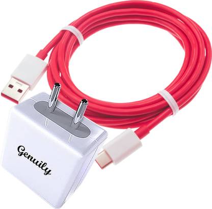 Genuily 65 W SuperVOOC 6 A Wall Charger for Mobile with Detachable Cable