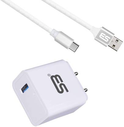 shopbucket 18 W Quick Charge 3 A Wall Charger for Mobile with Detachable Cable