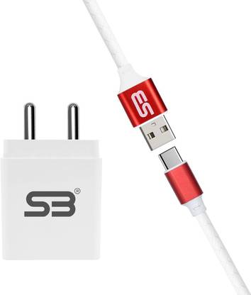 SB 18 W Quick Charge 3.4 A Wall Charger for Mobile with Detachable Cable