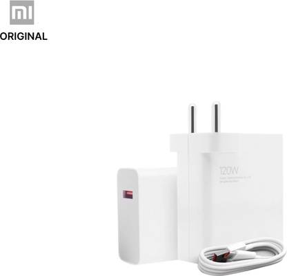 Mi 120 W HyperCharge 6 A Wall Charger for Mobile with Detachable Cable