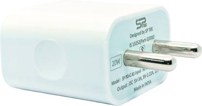 SP TEK 20 W PD 4 A Wall Charger for Mobile