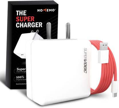 HOMEMO SuperVOOC 6 A Wall Charger for Mobile with Detachable Cable
