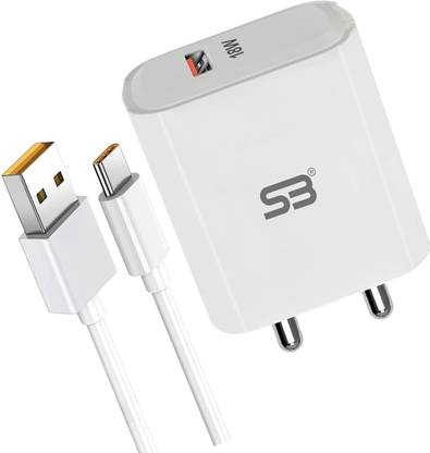 SB 18 W Qualcomm 3.0 3.1 A Wall Charger for Mobile with Detachable Cable