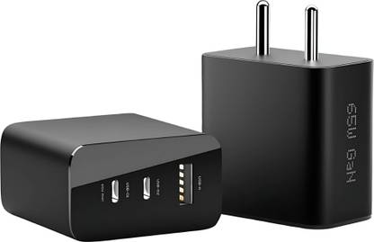 MAK 65 W Adaptive Charging 3 A Wall Charger for Mobile