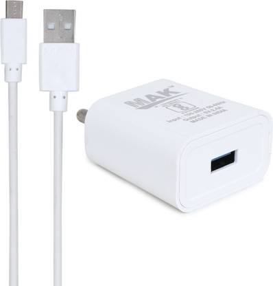 MAK 2.4 A Wall Charger for Mobile with Detachable Cable