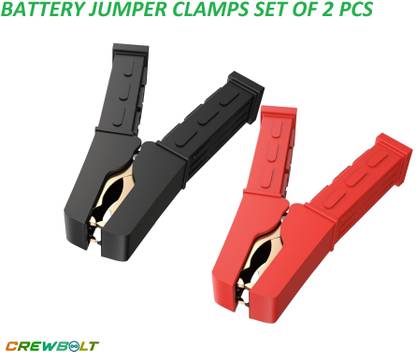 Crewbolt jumper clamp small 1 set ( 2pcs) 0 ft Battery Jumper Starter